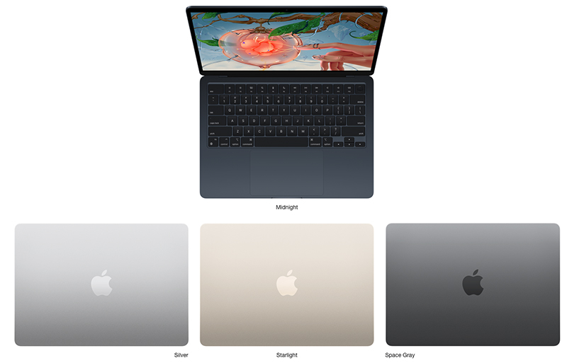 MacBook Pro M2 có mấy màu? Cận cảnh bảng màu và đánh giá chi tiết 7 MacBook Air M2 với nhiều màu sắc hơn so với dòng Pro